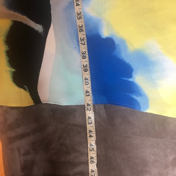 Alfani Abstract Watercolor Bias-Cut Dress Size 14 NWT - Picture 7 of 9